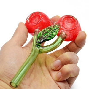 Glass Fruit Pipe in Jumbo Strawberry