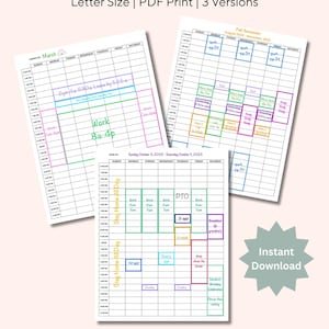 Horario semanal de 24 horas – Planificador de turnos de noche (PDF imprimible)