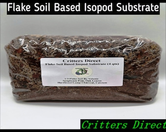Isopod Substrate (30% Flake Soil) (4 Qt), By Critters Direct