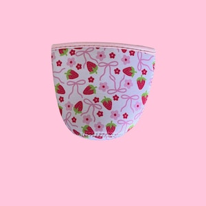 Cup Sleeve, Cup Koozie, Strawberry Koozie, Insulated Cup Sleeve, Gift for Her, Coffee Lover, Cup Accessories, Drink Sleeves