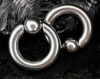 Hypoallergene roestvrijstalen gewichten: oormeters, uitgerekte oorlelhangers, CBR-lichaamssieraden, uniek cadeau-idee, gothic-punkaccessoire