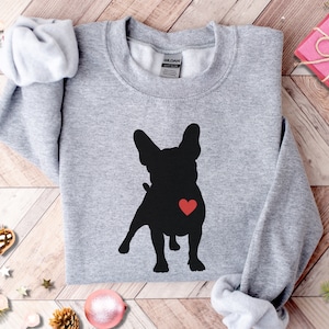 French Bulldog Sweatshirt, Frenchie Crewneck, Trendy Frenchie Sweatshirt,  French Bulldog Crewneck, French Bulldog Gifts for Frenchie Mama