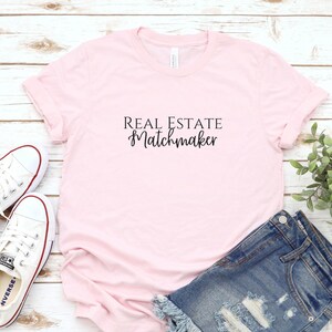 Women's Real Estate Licensed To Sell T-Shirt – Funny Graphic Tee, Pink, Cotton Blend Short Sleeve