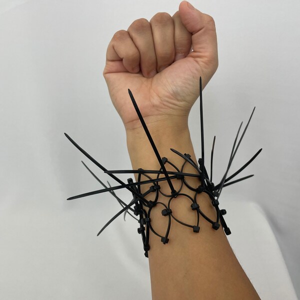 designer zip tie bracelet