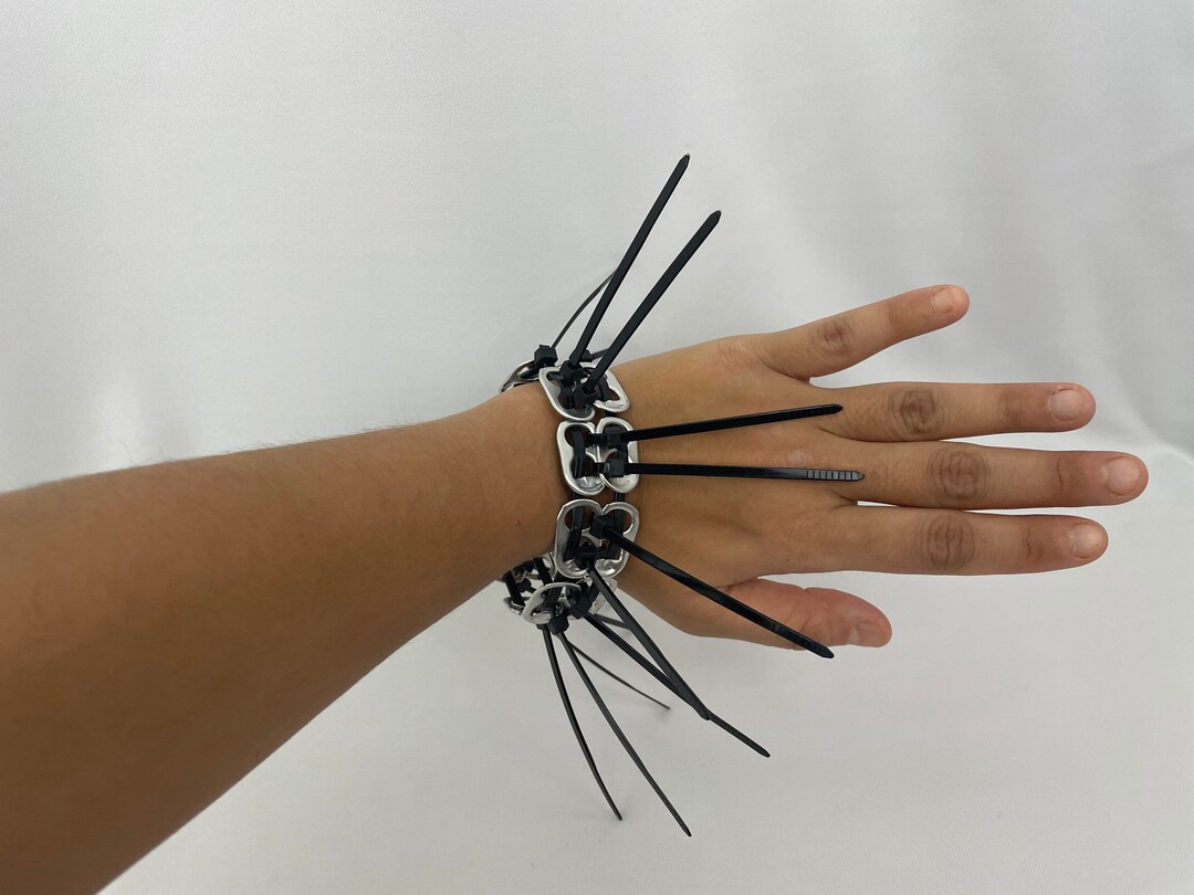 Spike Zip Tie Bracelet / Goth Bracelet / Zip Tie Jewelry / Etsy