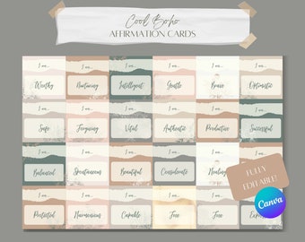 Cool Boho Affirmation Cards