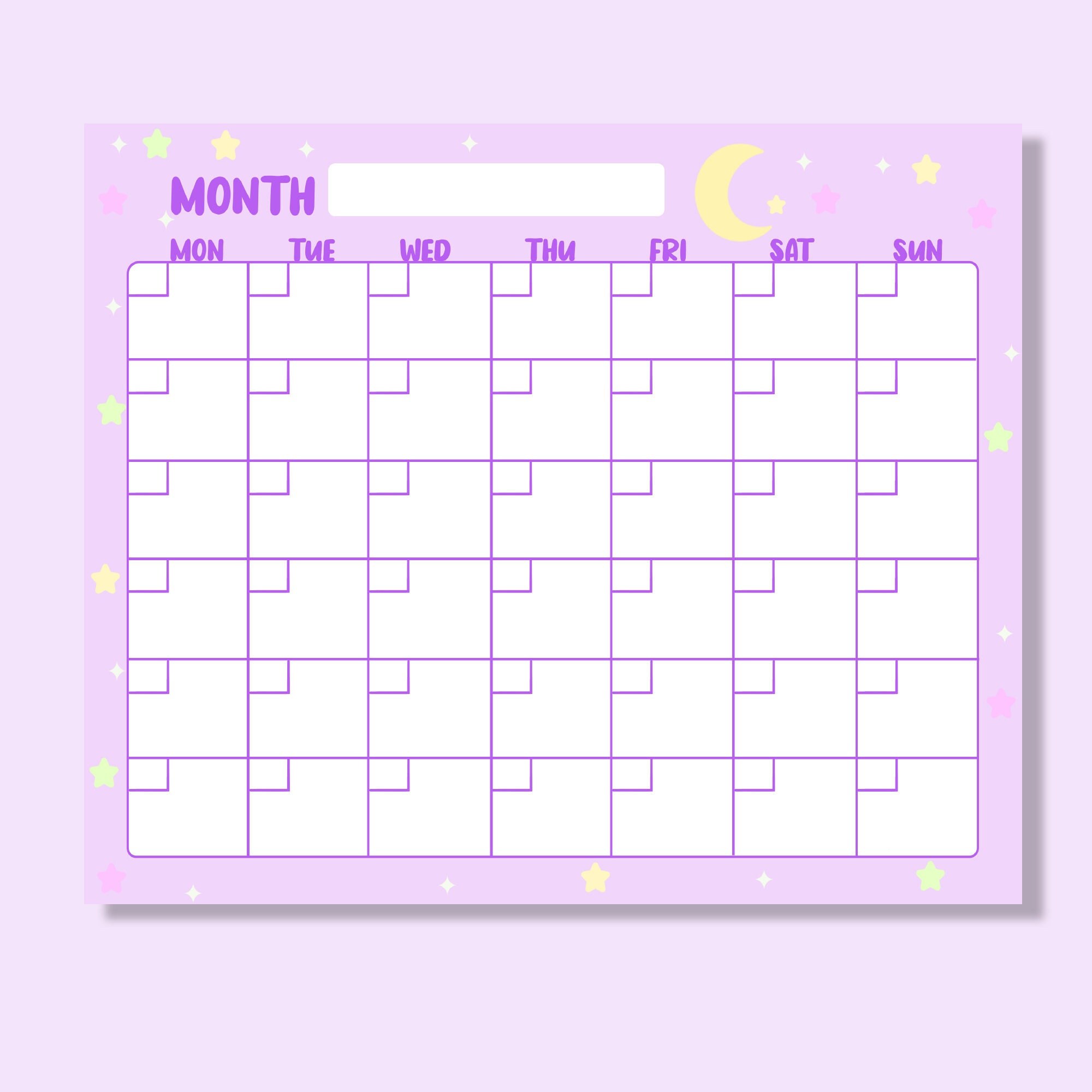 Sailor Moon Inspired Printable Calendar, Daily Schedule, Notes Page and Weekly Planner / Cute Digital Calendar / Printable Notes Page / - Etsy Norway