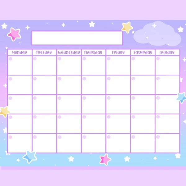 Cute Calendar - Etsy