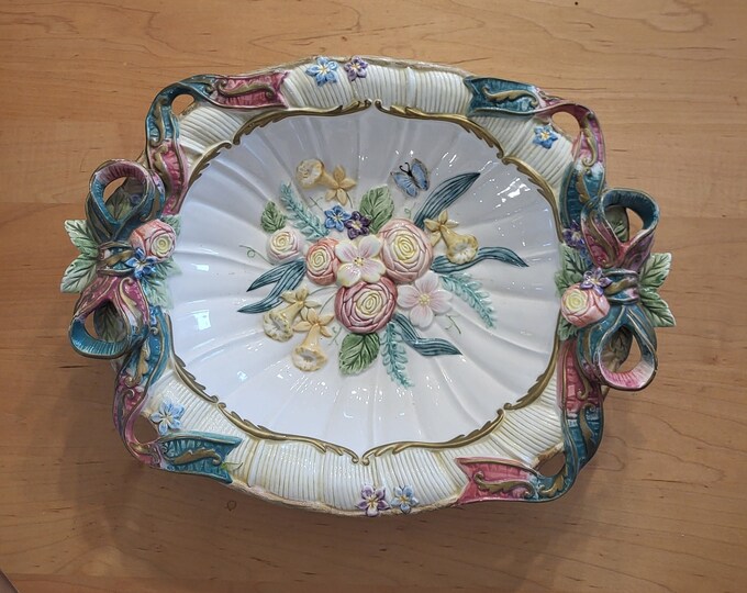 Vintage Fitz and Floyd Sri Lanka Woodland Spring Decorative Ceramic