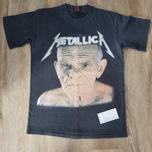 Vintage 1991 Metallica Konzert T-Shirt - Off to Never Never Land Medium T-Shirt - Selten - Sandman Original