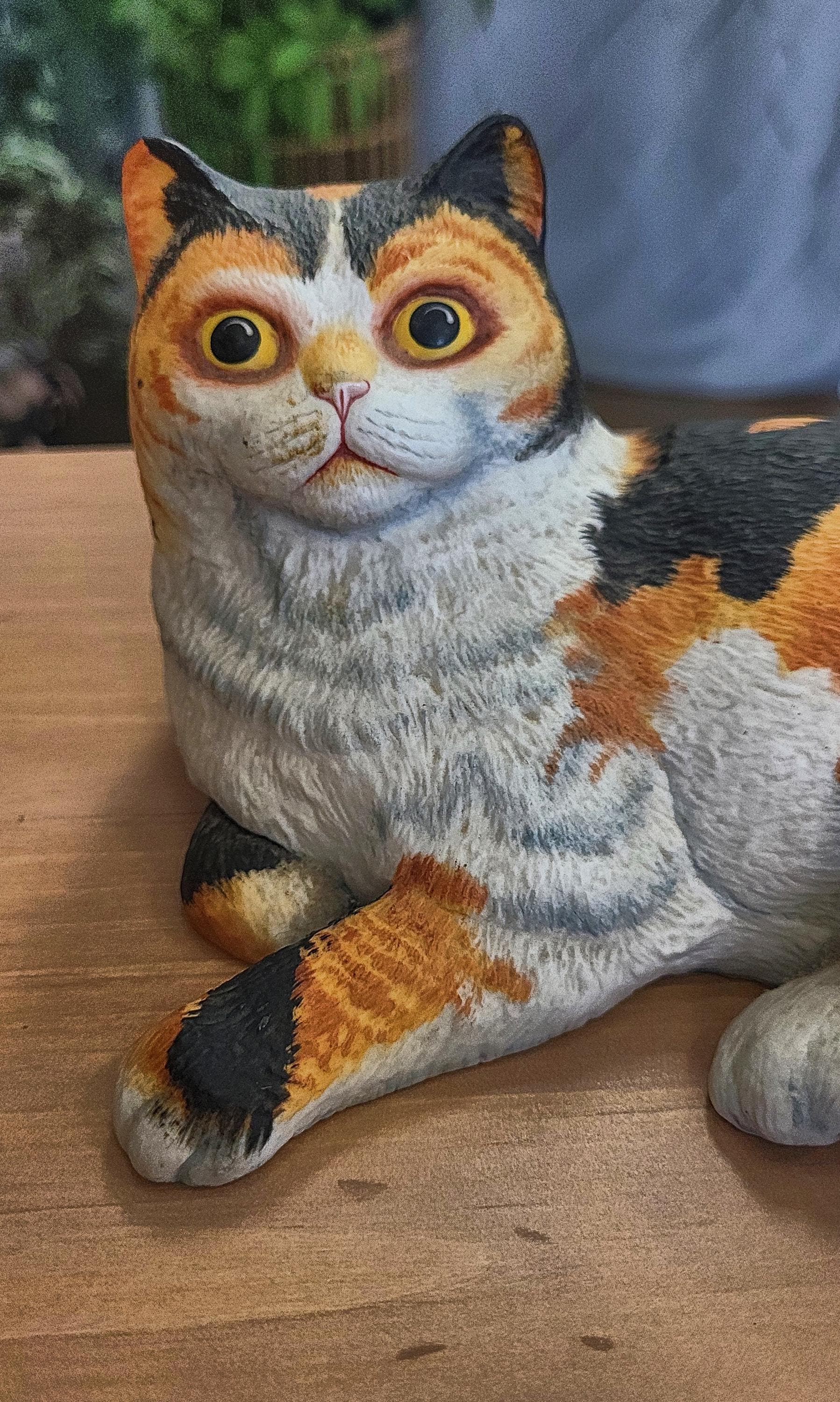 フランクリン ミント 1988 Hand painted Cat フランクリン