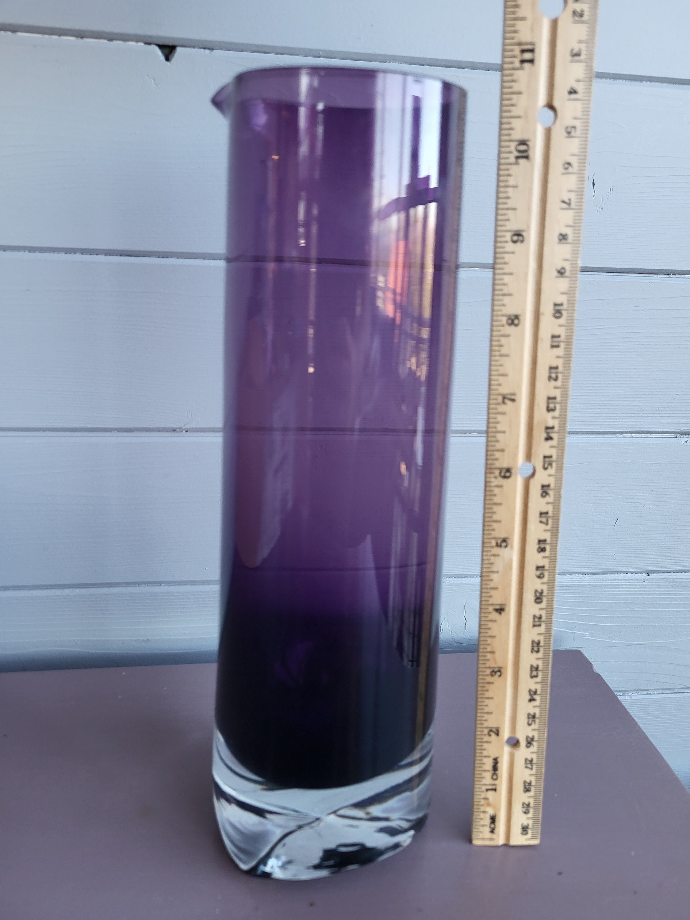 Rare Swedish 1970's Art Glass Martini Pitcher by Bo Etsy