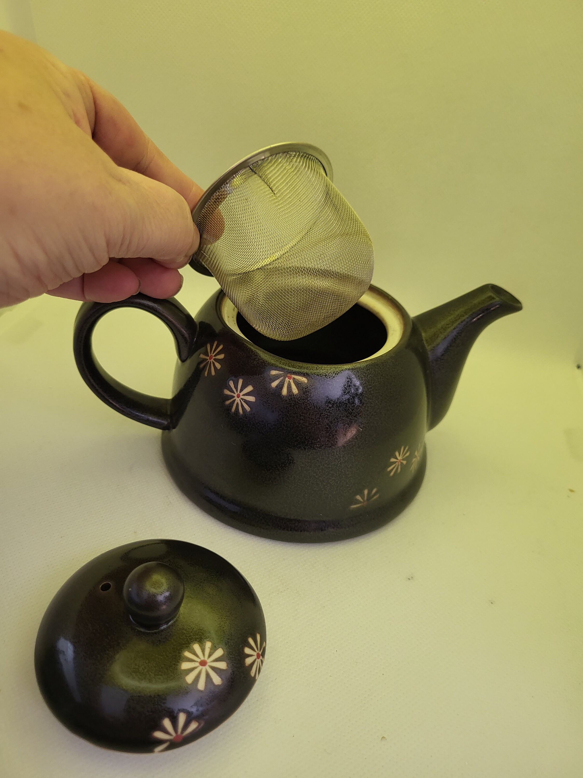 Vintage Numi Black Ceramic Star Flower Tea Set for Two With Etsy