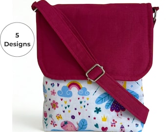 Children's Messenger Bag, Adjustable Shoulder Strap, Kids Crossbody Bag