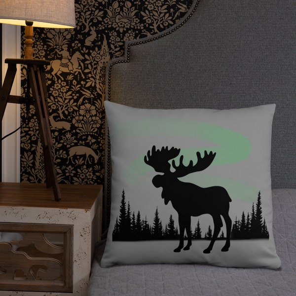 Moose Pillow Etsy