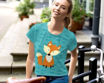 Cute Fox Crop Tee