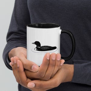 Loon Mug with Color Inside