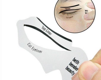 eyeliner stencil etsy uk