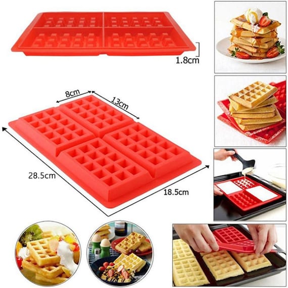 Waffle Maker Oven Waffles Mold Tray Silicone Mould Pan Cookies Etsy