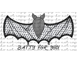 Batty For You, Batty, Bat, Valentines Day, PNG, Sublimation, Digital Download