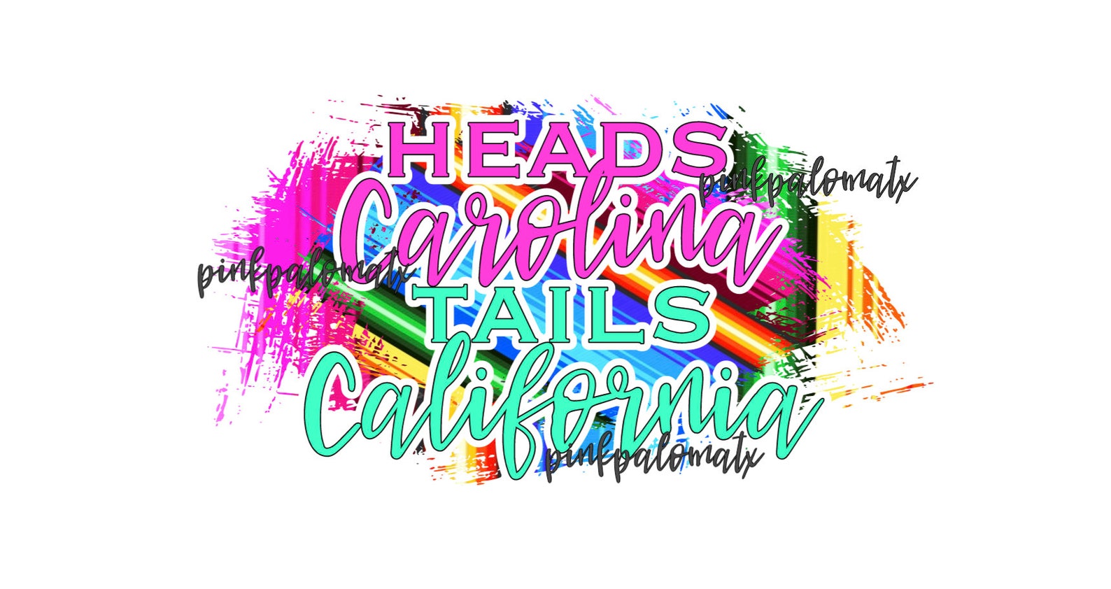 Heads Carolina Tails California Png Sublimation Shirt Etsy