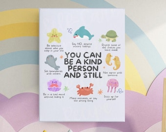 Kind Person Ocean Print: Counselor Wall Art (Digital Download)