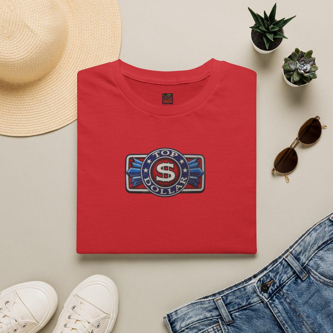 Top Dollar Slot Machine Logo Red Unisex Softstyle T-shirt - Etsy