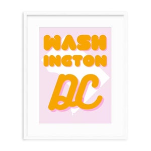 Washington DC Digital Insant Download - Chic, Trendy wall decor for apartment and home