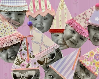 Heirloom Baby Face Banner – Personalized First Birthday Photo Banner – Custom Baby Shower or Milestone Party Keepsake Decoration