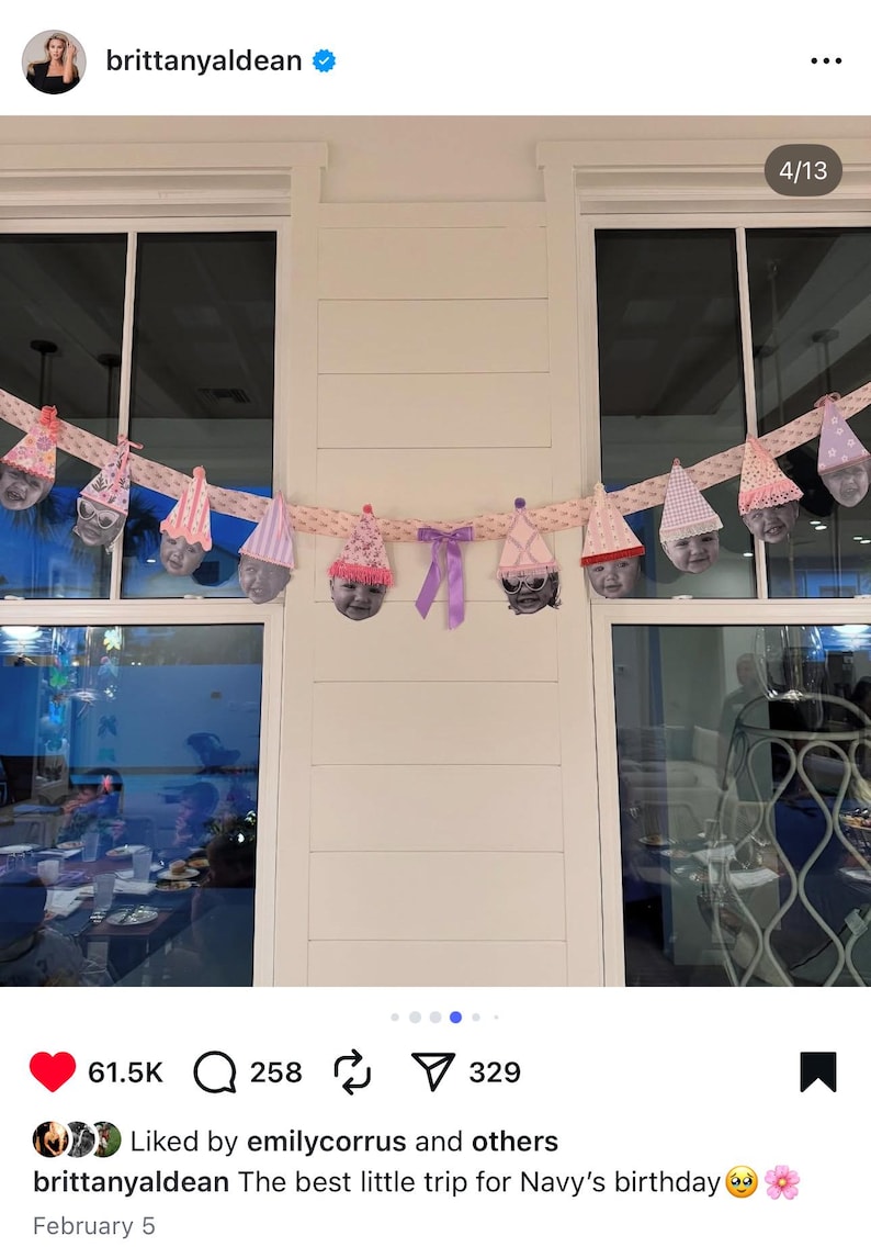 Custom Digital File Birthday Banner Faces with Hats First Birthday Decoration Homemade