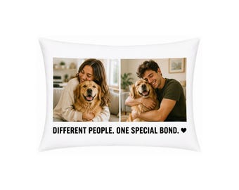 Personalised Photo Pillowcase, Custom Picture Pillow Cover, Family Photo Collage, Pet Memorial Birthday Gift