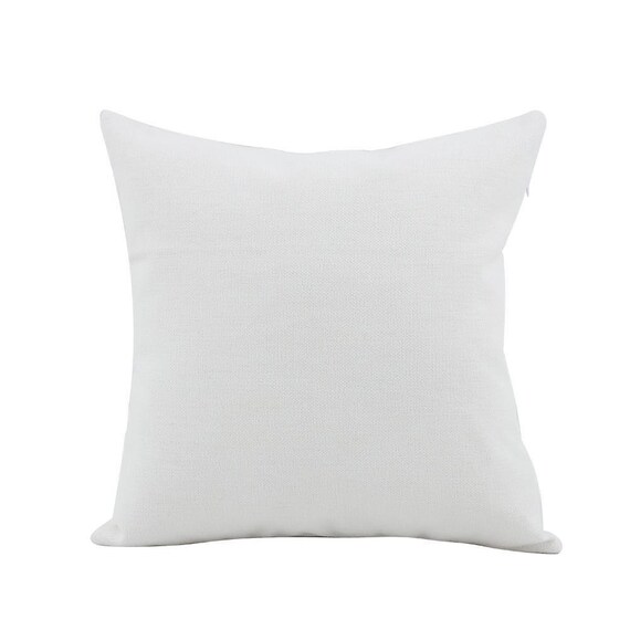 White Polyester Sublimation Cushion Cover: 40x40cm Peach Touch