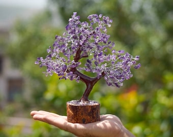 Amethyst Crystal Tree: Feng Shui Gemstone Bonsai Decor