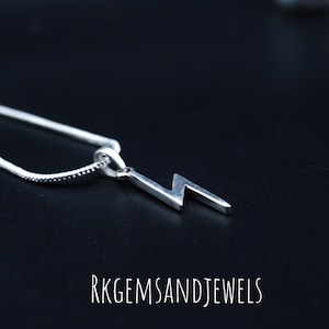 Thunder Flash Silver Pendant, Lightning Bolt Flash Pendant, Thunder Bolt Flash Pendant, Necklace, 925 Silver Necklace