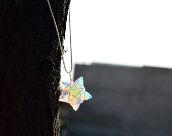 Opalite star necklace, star necklace celestial pendant, healing gifts. Christmas gifts, Opalite Crystal Star Necklace, Opalite Star Pendant