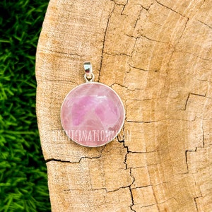 Rose Quartz Pendant 925 Sterling Silver Pendant Rose Quartz Gemstone Pendant Handmade Silver Jewelry Rose Quartz Jewelry Gift For Her Mother