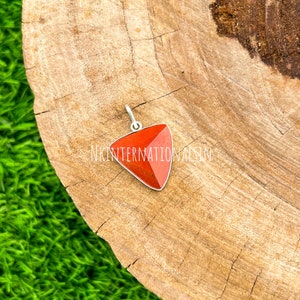 Roter Jaspis Anhänger, Jaspis Halskette/Chakra Anhänger, Heilstein Halsketten, Geschenk für Frau, Geburtsstein Halskette, Geschenk für sie