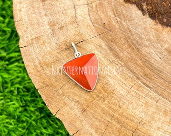 Red Jasper Pendant: Chakra Healing Stone Necklace