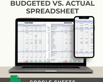 Annual Budget Planner Spreadsheet Excel Monthly Budget Google Sheet Bill Tracker Income Expense Log Yearly Family Budget Bundle Spreadsheets