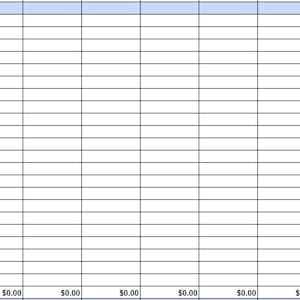 May include: A blank budget spreadsheet with columns for expenses and monthly totals. The expenses listed include rent/mortgage, insurance, electricity, gas, water/sewer, trash, internet, phone, cable, subscriptions, groceries, entertainment, dining out, supplies, car payments, car fuel, car insurance, personal loans, school loans, credit cards, taxes, and other.