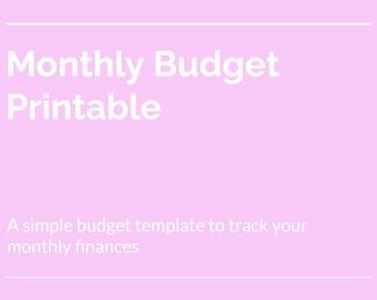 Family Budget Planner for Moms Printable, Monthly Income & Expense Tracker PDF, Household Money Organizer, Easy Budget Worksheet
