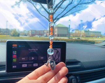 Orange Country Car Charm | Cowboy Hat / Cowboy Boot Car Charm | Rearview Mirror Decor| Rearview Mirror Accessory | Car Charms