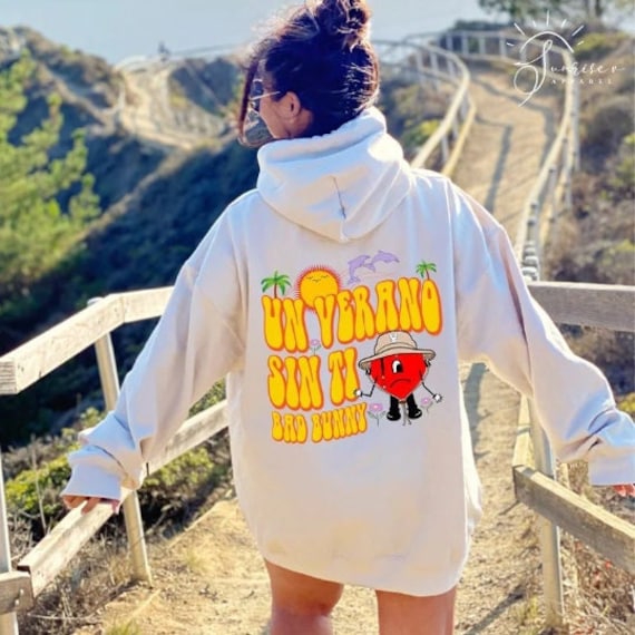 SunriseVApparel Un Verano Sin Ti Bad Bunny Retro Hoodie