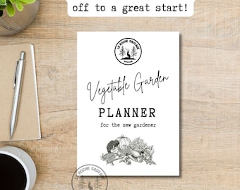 Simple, Printable Pdf Vegetable Garden Planner for New Gardeners! 15 Printable pages to download, all the basics, no fuss.