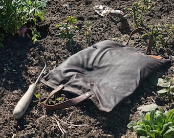 Gartenkniematte, gewachste Baumwolle, Kniebank, Gartenarbeit, langlebige Kniebank, wasserdichte Gartenkniebank, gepolsterte Gartenkniebank, Kniekissen.