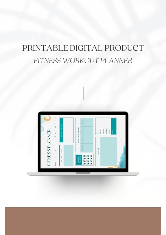Workout Planner Weight Loss Tracker Etsy
