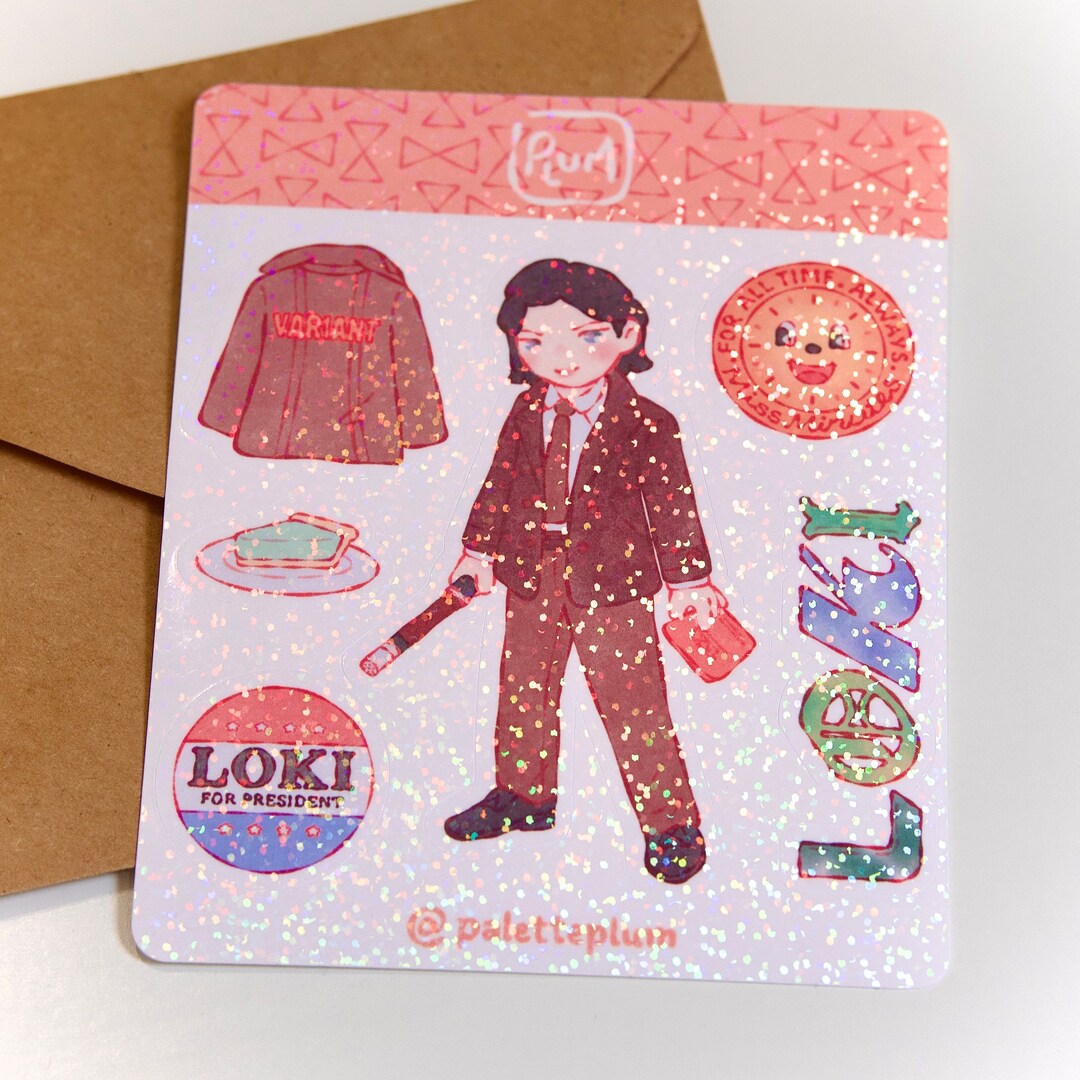 Loki Holographic Sticker Sheet - Etsy