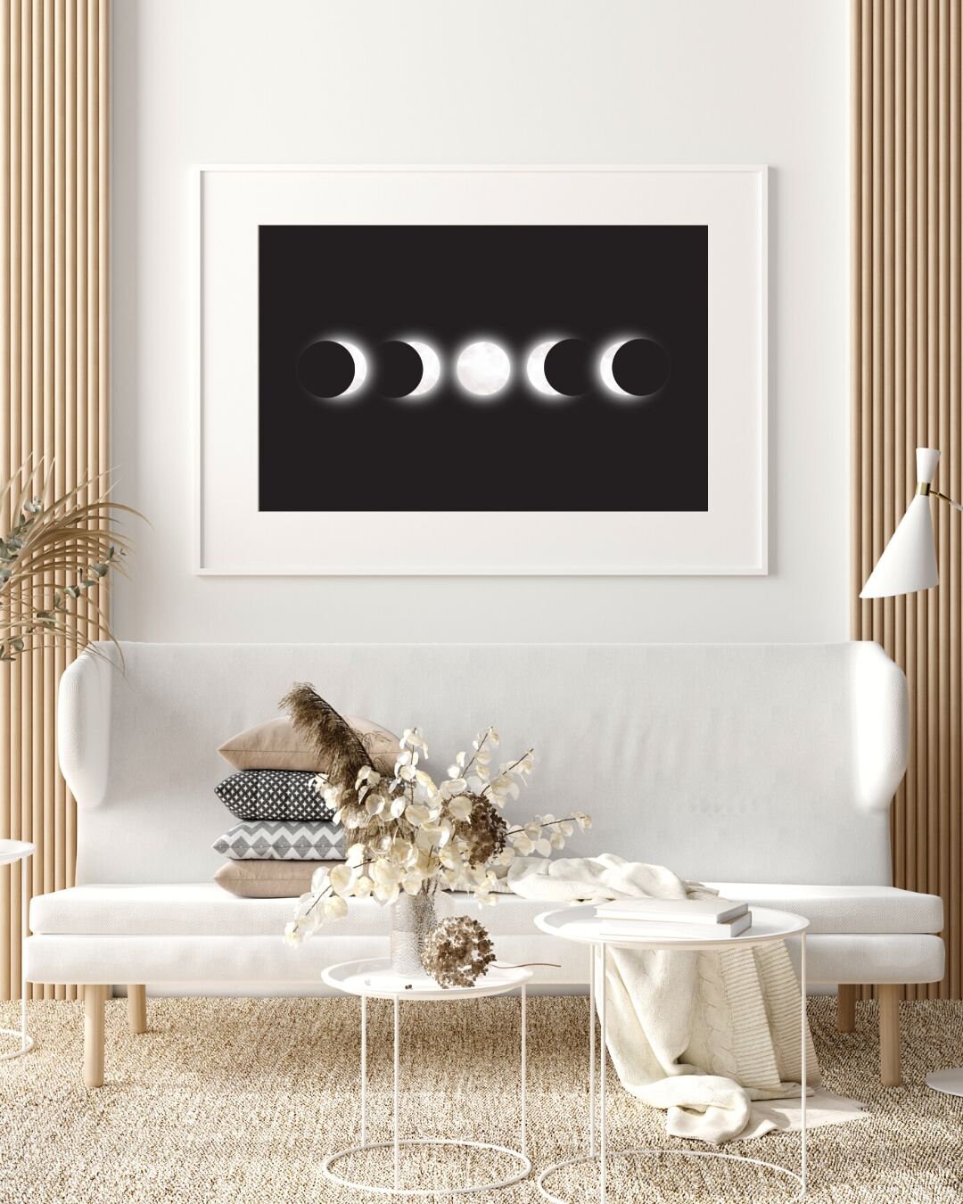Moon Phases Art Print: Boho Home Decor (digital Download) - Etsy