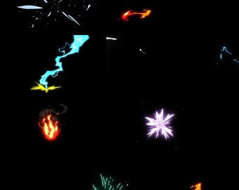 Anime Animated contiene un conjunto de 30 elementos superpuestos. explosión PACK para Youtube Blog Vlog Superposición para Intro Videos Descarga Digital.