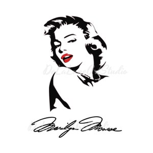 Bella Silhouette Marilyn Monroe, Digitale